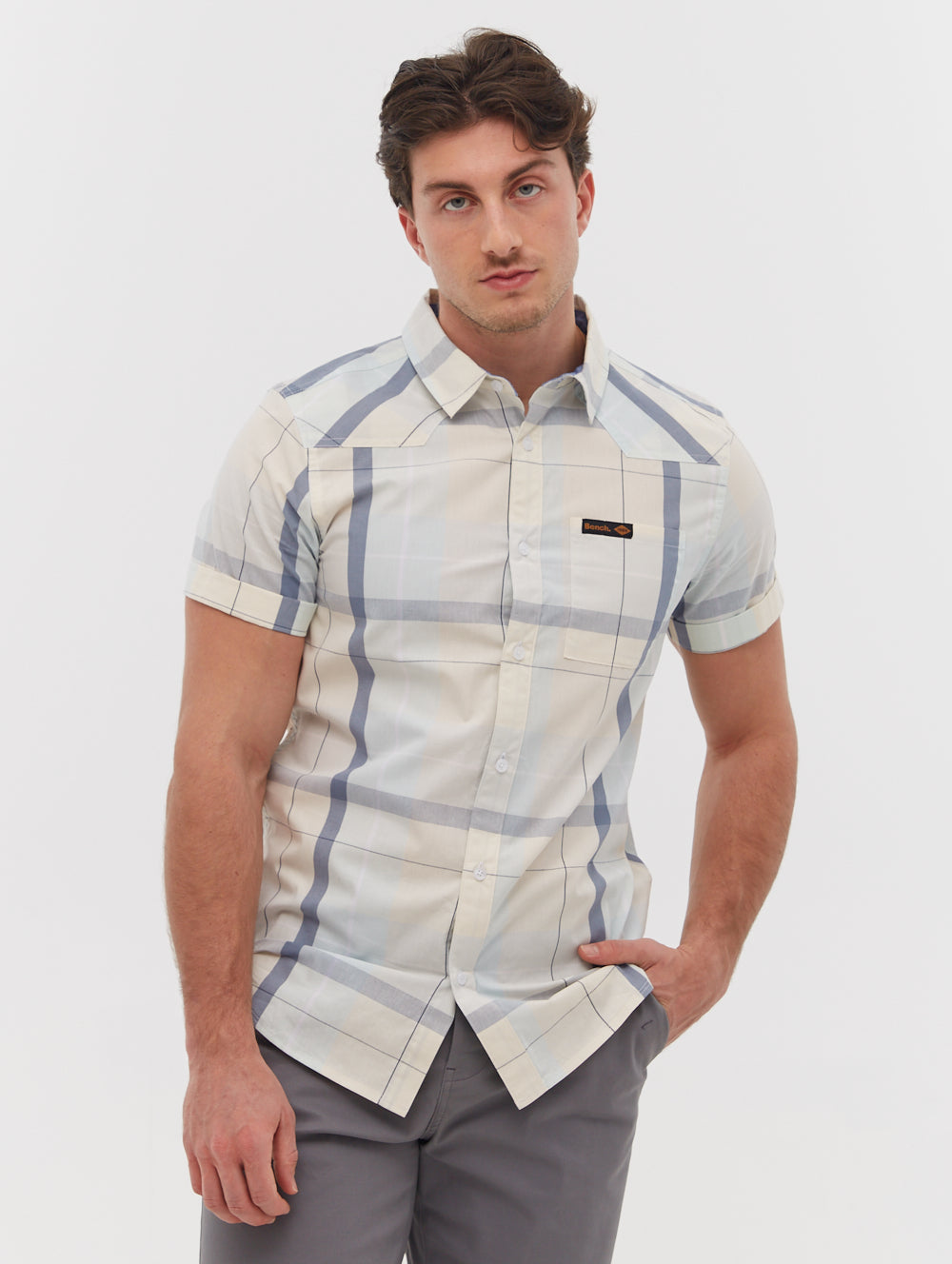 Naleb Short Sleeve Check Shirt -