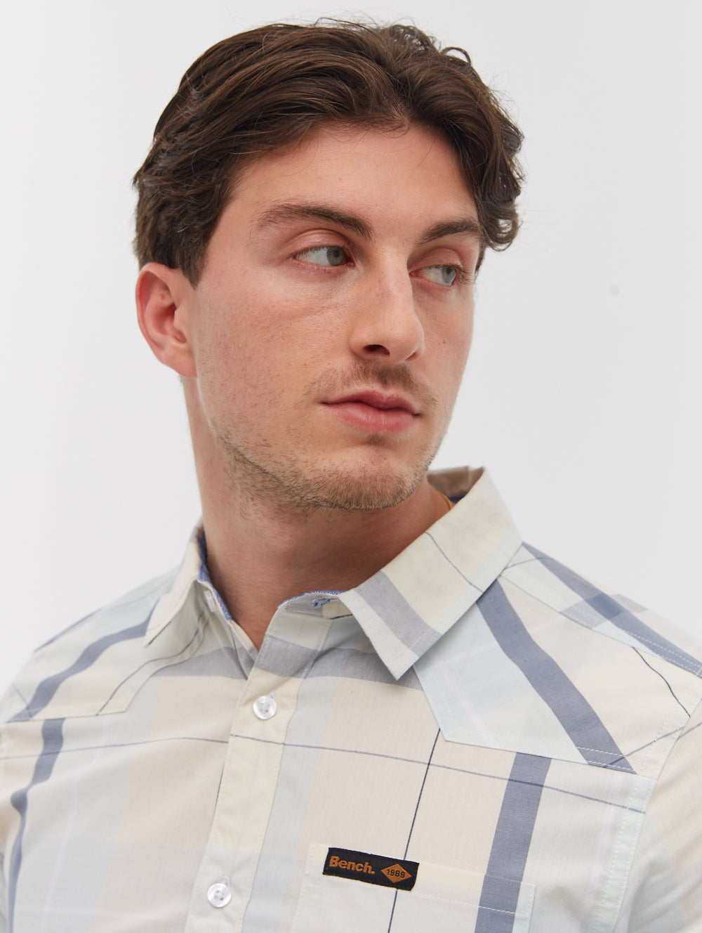 Naleb Short Sleeve Check Shirt -