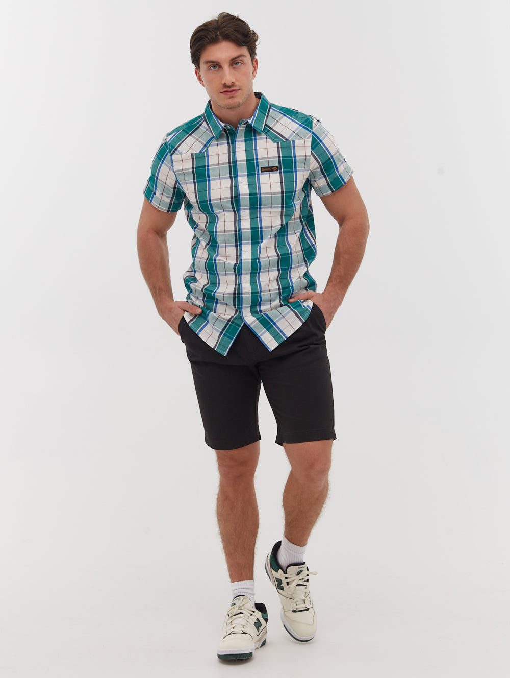 Stavo Short Sleeve Check Shirt -