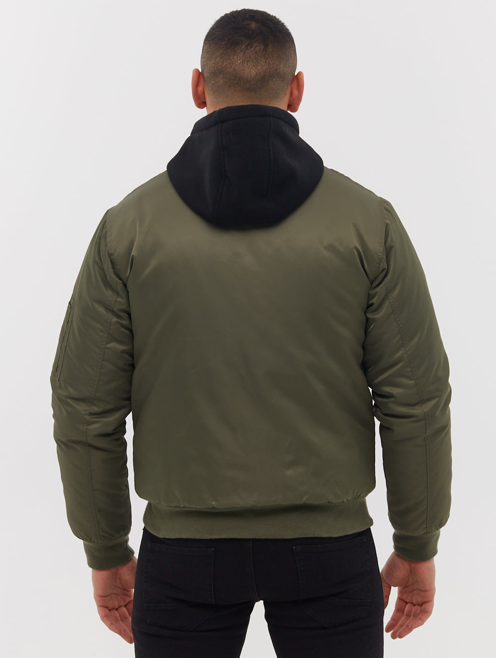 Bomper Fleece Hood Bomber Jacket