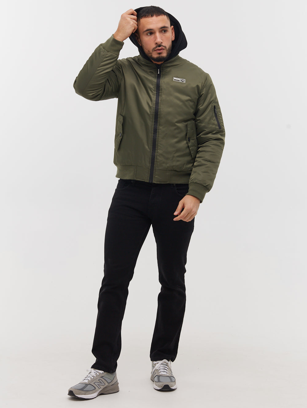 Bomper Fleece Hood Bomber Jacket