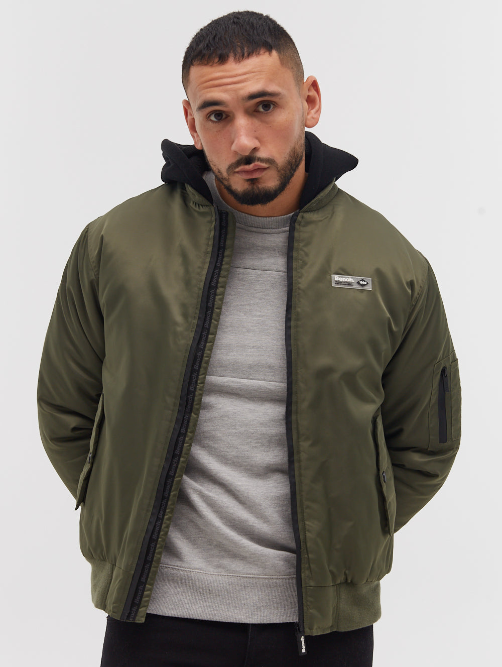 Bomper Fleece Hood Bomber Jacket