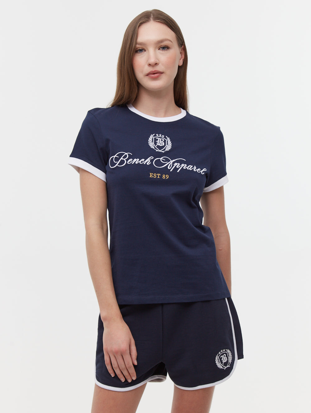 Vivica Embroidered Ringer T-Shirt