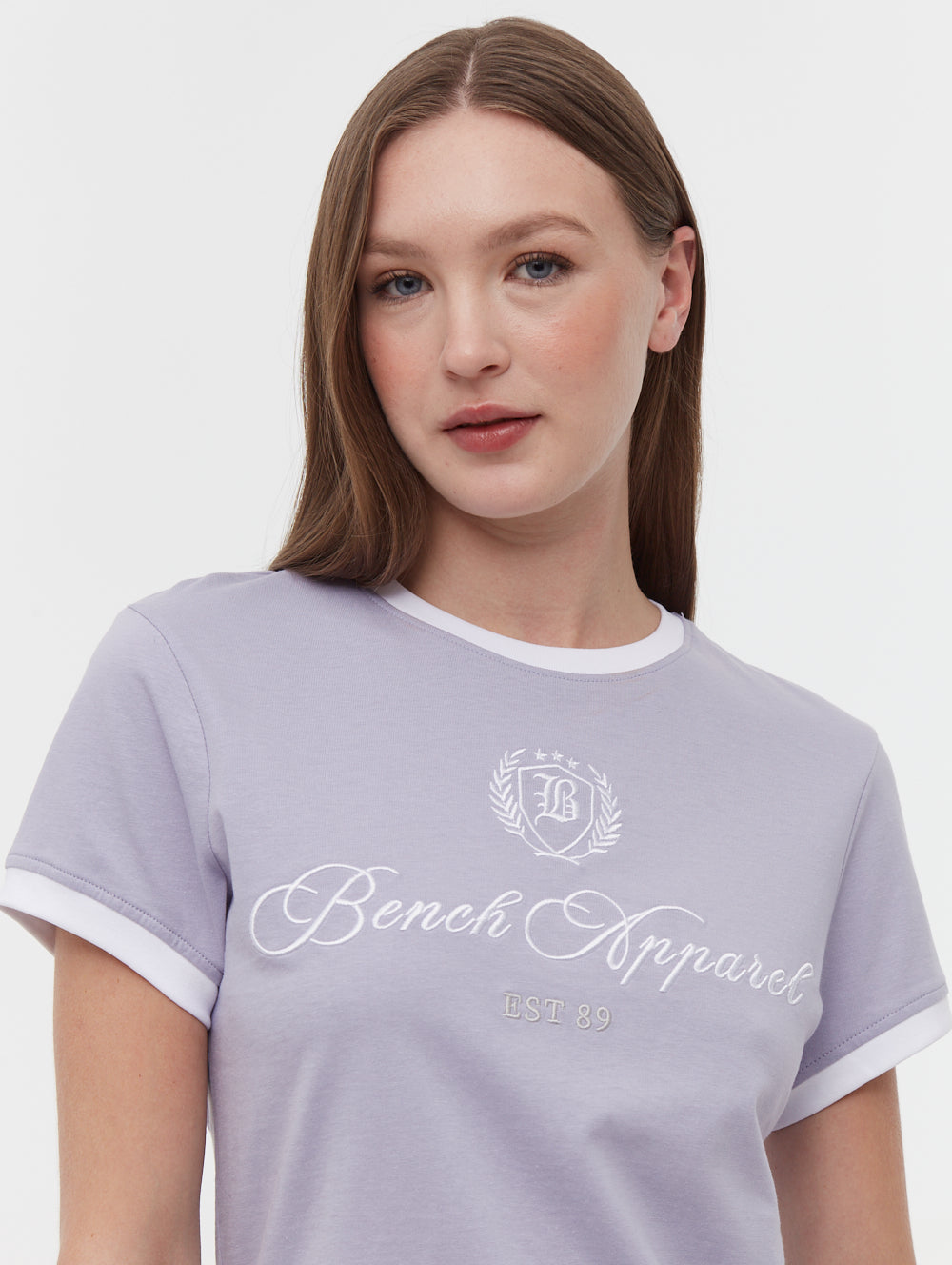 Vivica Embroidered Ringer T-Shirt
