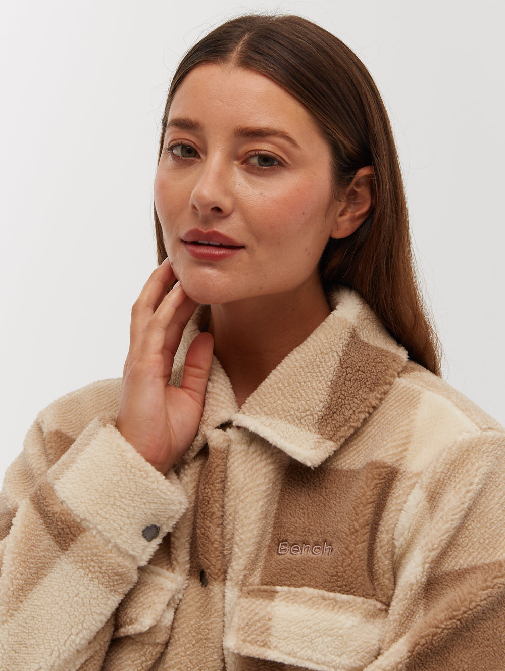 Yelina Oversized Sherpa Overshirt