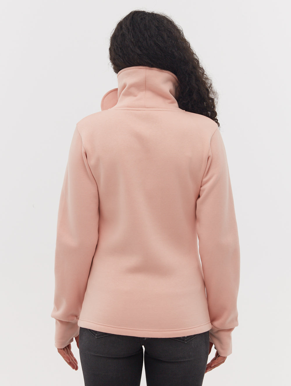 Haylo Wrap Neck Zip-Up