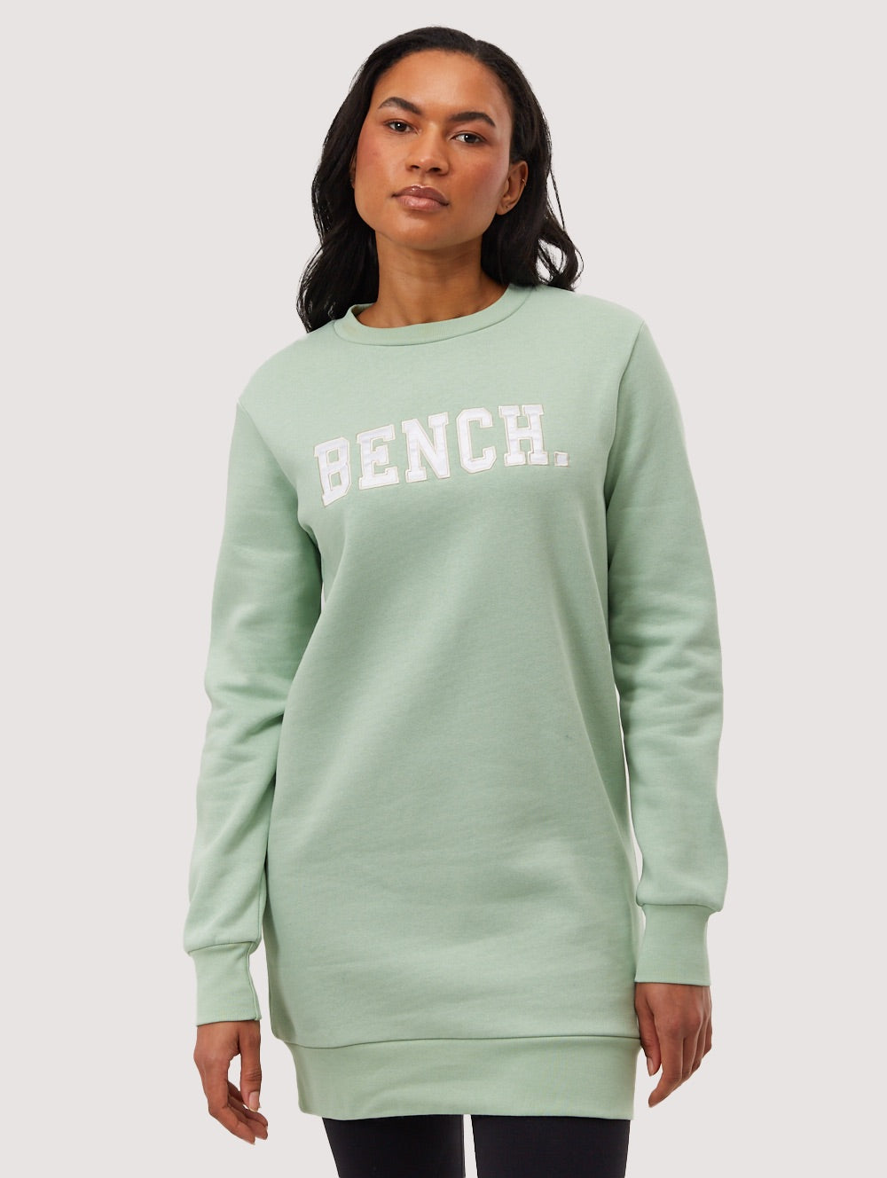Urlenne Collegiate Logo Crew Neck Sweatshirt Dress