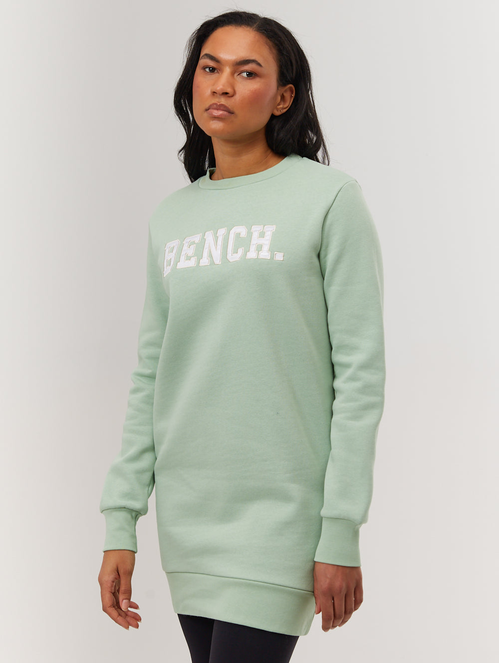 Urlenne Collegiate Logo Crew Neck Sweatshirt Dress