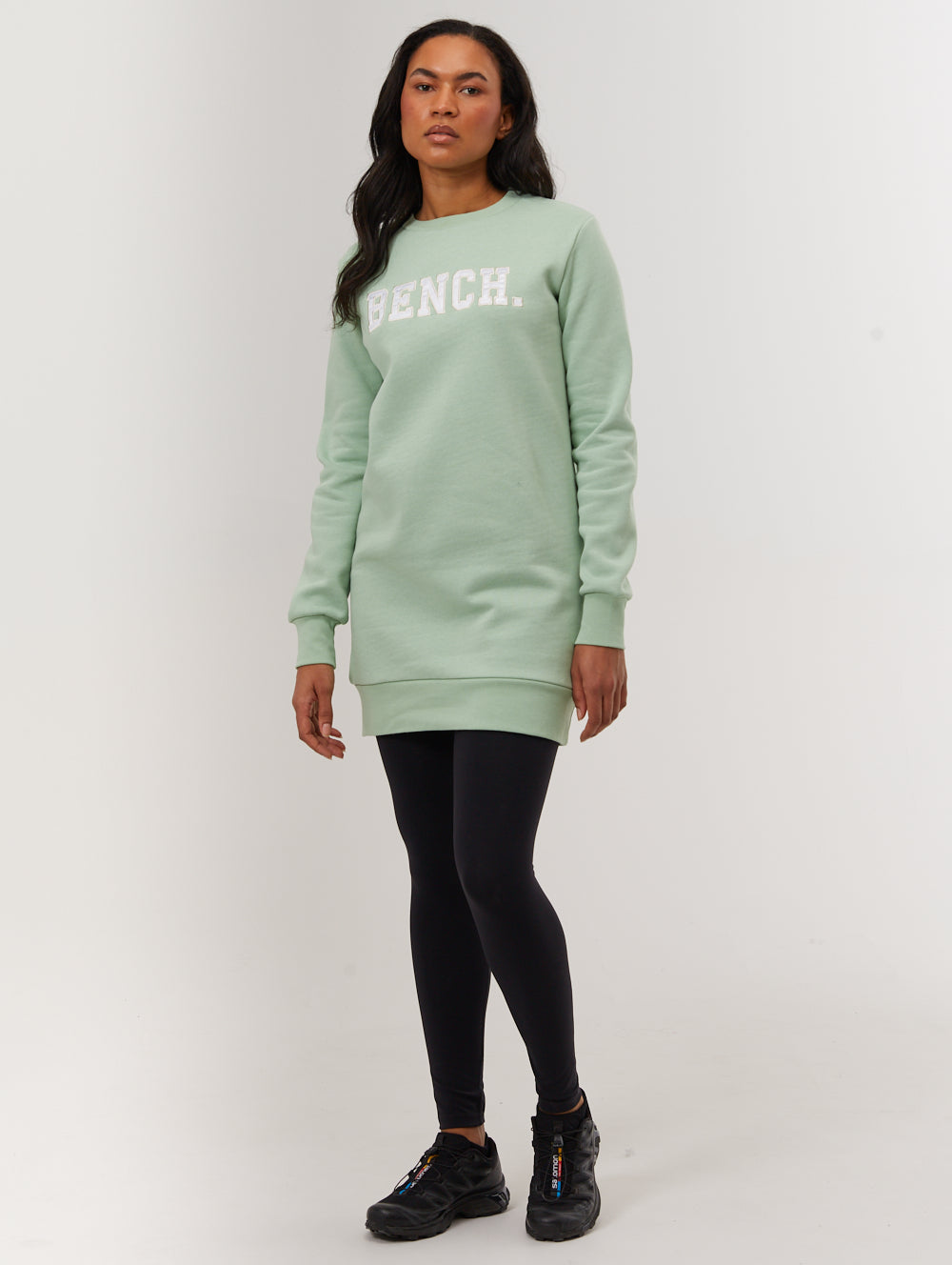 Urlenne Collegiate Logo Crew Neck Sweatshirt Dress