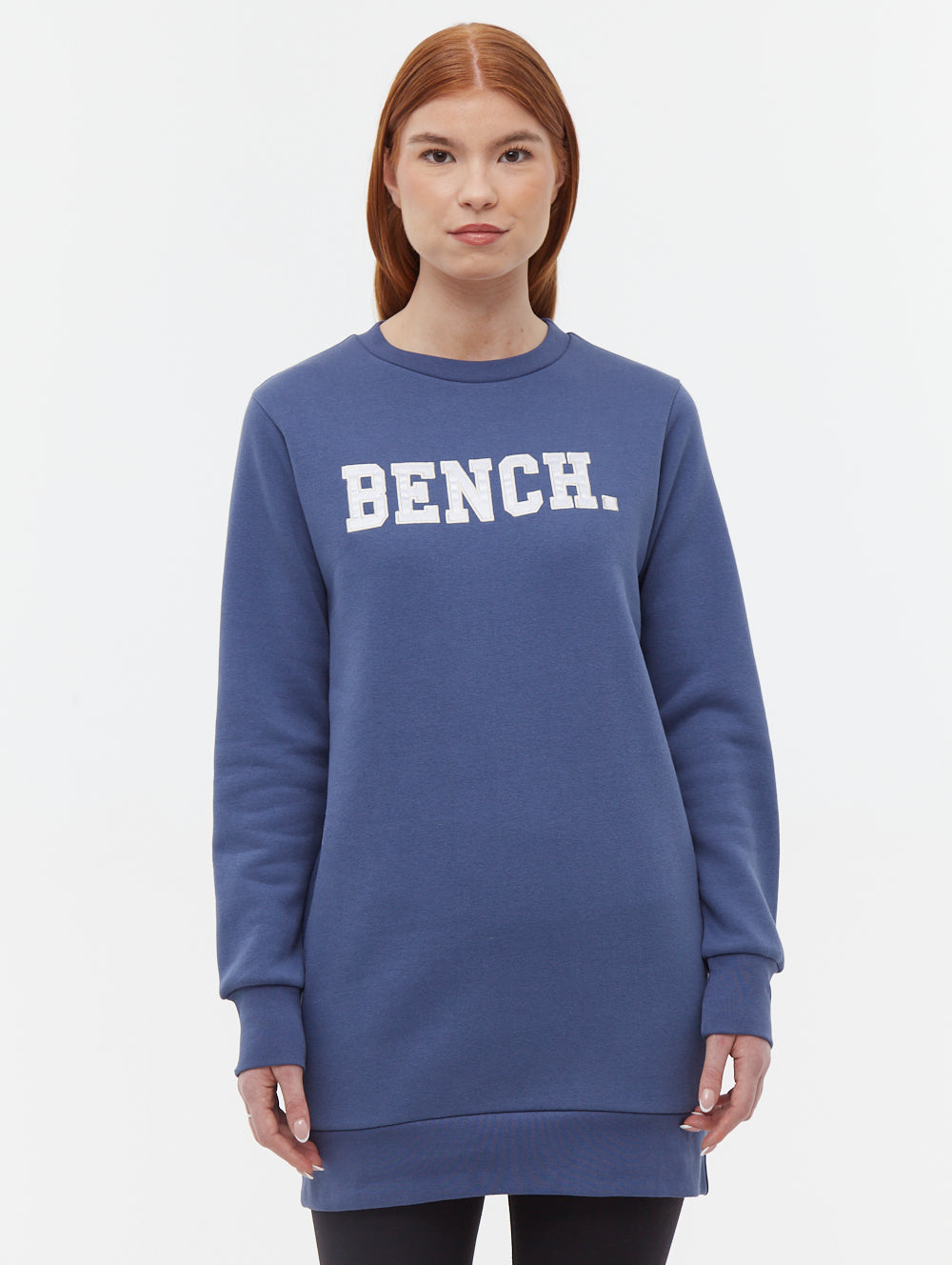 Urlenne Collegiate Logo Crew Neck Sweatshirt Dress