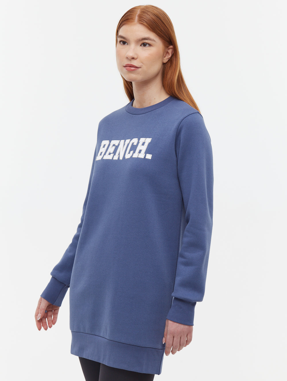 Urlenne Collegiate Logo Crew Neck Sweatshirt Dress
