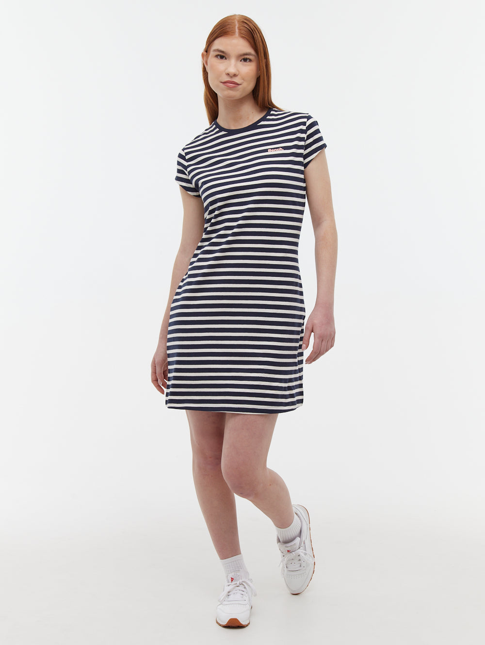 Mabelle Striped T-Shirt Midi Dress