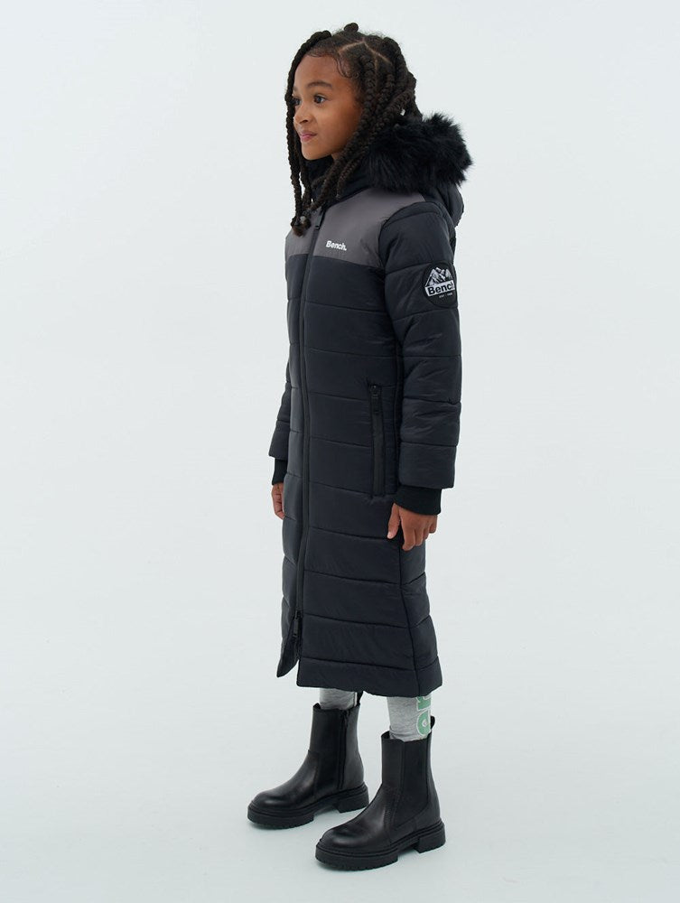 Jacinda Fur-Trimmed Maxi Puffer Coat